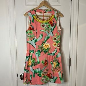 English Rose mini floral print dress